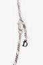 Christian Dior Rhodium Metal Logo Bracelet