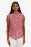 Marni Silk Pink Printed Sleeveless Top Est. Size S/M