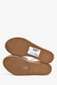 Fendi White Zucca Leather Espadrille Platform Sandals Size 35.5