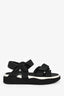 Pre-Loved Chanel™ Black Leather Sport Sandals Size 37
