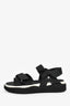 Pre-Loved Chanel™ Black Leather Sport Sandals Size 37