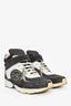 Pre-Loved Chanel™ Grey/White Strap High-Top Sneakers Size 37