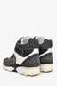Pre-Loved Chanel™ Grey/White Strap High-Top Sneakers Size 37