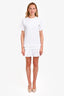 See By Chloe White Cotton Ruffle Mini Dress Size S