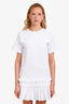 See By Chloe White Cotton Ruffle Mini Dress Size S