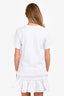 See By Chloe White Cotton Ruffle Mini Dress Size S