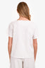 Hermès White Cotton Short Sleeve Embroidered Pocket T-Shirt Size 34