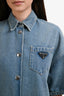 Prada 2021 Blue Denim Button-Up Playsuit Size 36