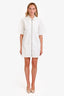 Xirena White Denim Zip Up Oversized Dress Size S