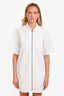 Xirena White Denim Zip Up Oversized Dress Size S