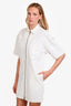 Xirena White Denim Zip Up Oversized Dress Size S