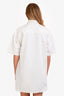 Xirena White Denim Zip Up Oversized Dress Size S