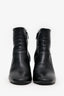 Prada Black Leather Ankle Boots Size 36
