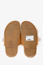 Fendi Brown Suede Shearling Sandals Size 36