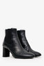 Saint Laurent Black Leather Ankle Boots Size 36