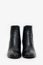 Saint Laurent Black Leather Ankle Boots Size 36