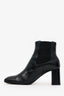 Saint Laurent Black Leather Ankle Boots Size 36