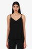 Versace Black Cotton Medusa Medallion Cowl Neck Tank Size 46