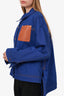 Loewe Blue Logo-Patch Asymmetric-Hem Denim Jacket Size 40