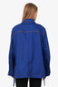 Loewe Blue Logo-Patch Asymmetric-Hem Denim Jacket Size 40