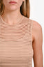 Torn by Ronny Kobo Nude Mesh Sleeveless Top Size XS
