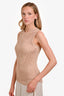 Torn by Ronny Kobo Nude Mesh Sleeveless Top Size XS