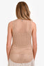 Torn by Ronny Kobo Nude Mesh Sleeveless Top Size XS
