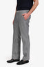 Gucci Blue/White Cotton Striped Straight Leg Pants Size 50 Mens