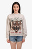 Anine Bing Brown Logo Graphic Sweatshirt Size 36