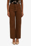 Reformation Brown Denim Straight Leg Jeans Size 25