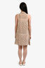 Equipment Brown/Green Silk Sleeveless Button Down Dress Size XS