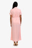 L'Academie Pink Belted Button Down Dress Size XS
