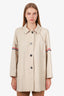 Thom Browne Beige Cotton Twill 'Car' Coat Size 46