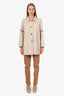 Thom Browne Beige Cotton Twill 'Car' Coat Size 46