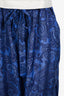 Zimmermann Blue Silk 'Ottie' Wide Leg Pants Size 4