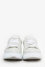 Alexander McQueen Silver Glitter Oversized Sneakers Size 40