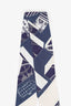 Hermès Blue/White 'Space Derby' Twilly