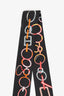 Hermès Black/Multicolour Silk 'Do Re Boucles' Twilly