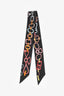 Hermès Black/Multicolour Silk 'Do Re Boucles' Twilly