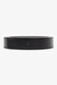 Hermès Black/Grey Leather Reversible Belt No Buckle Size 120
