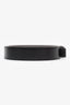 Hermès Black/Grey Leather Reversible Belt No Buckle Size 120