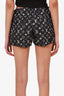 Louis Vuitton Black/White Nylon Monogram Mini Shorts Size 38