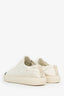 Pre-Loved Chanel™ Beige/Black Calfskin/Velvet Quilted Low Top CC Sneakers Size 38.5