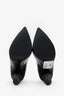 Pre-Loved Chanel™ Black Leather Diamond Knotted Pointed Toe Pumps Size 36