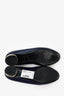 Pre-Loved Chanel™ Navy Leather CC Camellia Ballet Flats Size 37.5