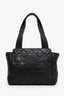Pre-Loved Chanel™ 1996-97 Black Quilted Lambskin CC Mini Shopper Tote