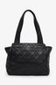 Pre-Loved Chanel™ 1996-97 Black Quilted Lambskin CC Mini Shopper Tote