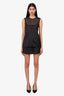 Khaite Black Silk Paneled Satin Sasmo Top Size 8