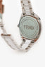 Fendi Stainless Steel Black 'Monster' Face Quartz Watch