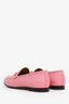 Gucci Pink Leather Horsebit Loafers Size 39.5